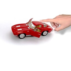 Masinuta diecast Chevrolet Corvette Sting Ray 1963 Rosu
