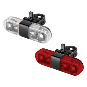 Set iluminat pentru bicicleta, fata+spate, USB