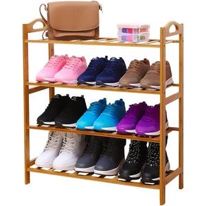 Pantofar Quasar & Co, bambus, 66 x 23 x 67 cm, maro