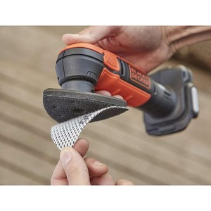 Slefuitor pentru finisaje, compatibil cu acumulator, 12 V, Black+Decker