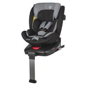 Scaun auto rotativ COCCOLLE Vigo Isofix iSize 40-150 cm sau 0-36 kg, cu picior de fixare, Diamond Black