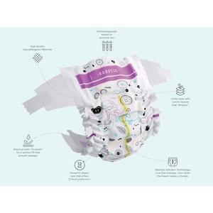 Scutece hipoalergenice Agnotis, marimea nr. 2, 3-6 kg, 42 bucati