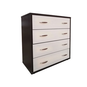 Comoda dormitor Torino, PAL, 85 x 42.4 x 89 cm, wenge-crem
