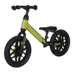 Bicicleta de echilibru fara pedale cu roti de cauciuc qPlay Spark, Lumini LED pe roti, Verde