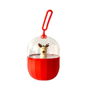 Lampa de veghe pentru bebelusi, copii, cu muzica si sunet alb, led, portabila, baterie reincarcabila, incarcare USB, rosie