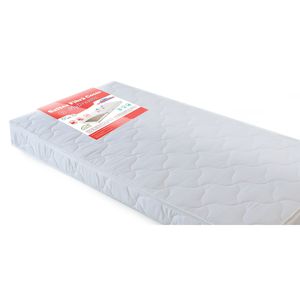Saltea Copii Patut Fibra Cocos 120x60x12 Husa Bumbac 100% Detasabila, Lavabila - Alba, MyKids