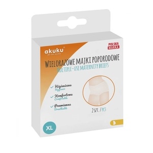 Set chiloti postnatali din plasa 2 perechi marimea XL Akuku A0235