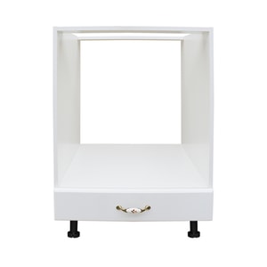 Corp inferior bucatarie Zebra, MDF, 60 x 57 x 82 cm, alb mat