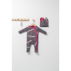 Salopeta cu caciulita pentru bebelusi Colorful autum, Tongs baby