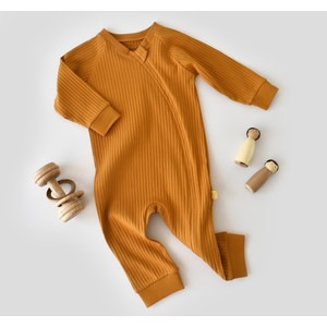 Salopeta cu fermoar cu maneca lunga si panataloni lungi din 95%bumbac organic si 5% elastan - Sofran, Baby Cosy (Marime: 9-12 luni)