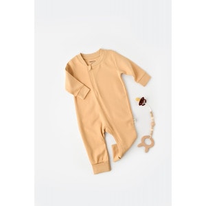 Salopeta cu fermoar cu maneca lunga si panataloni lungi - 100%bumbac organic
