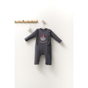 Salopeta cu volanase pentru bebelusi Monster, Tongs baby
