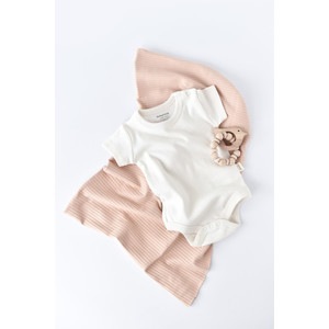 Body, bumbac organic crem, marime 12-18 luni