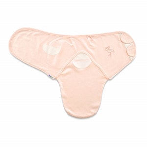 Sistem de infasare din bumbac 0-3 luni BabyJem Swaddle (Culoare: Somon)