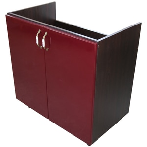 Dulap bucatarie Zebra, MDF, 80 x 50 x 82 cm, rosu-wenge