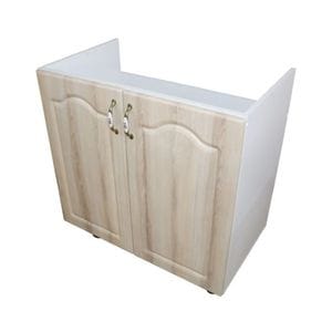 Dulap bucatarie Zebra, MDF, 80 x 50 x 82 cm, alb-sonoma