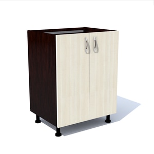 Corp inferior bucatarie Sofia, PAL, 60 x 48.1 x 82 cm, wenge