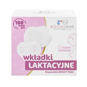 Tampoane superabsorbante pentru san Bocioland 0156, 100 de bucati, Alb