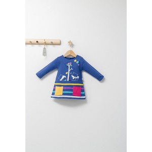 Rochita Colorful autum Tongs baby, albastru, 24-36 luni