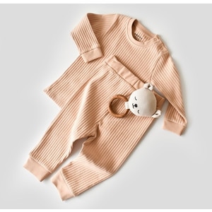 Set bluzita cu maneca lunga si panataloni lungi Baby Cosy, bumbac organic si 5% elastan