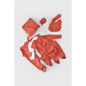 Set de 10 piese pentru nou nascut Baby Cosy, 100% bumbac organic