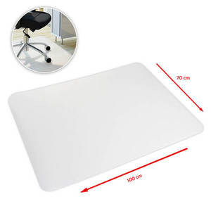 Covor din plastic pentru scaun de birou, protectie pardoseala, 100 x 70 cm