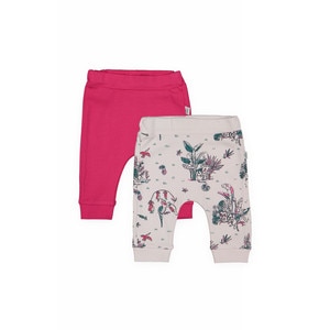 Set de 2 perechi de pantaloni Savana pentru bebelusi, Tongs baby, Roz, 6-9 luni