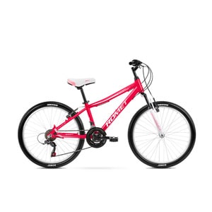 Bicicleta pentru copii Romet Jolene 24 S/13 Rosu/Roz/Alb 2023