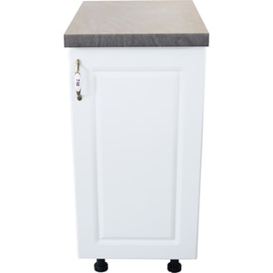 Dulap bucatarie Zebra, MDF, blat beton, 40 x 60 x 85 cm, alb