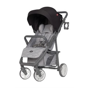 Carucior nou nascut Euro-Cart FLEX omologat pana la 22 kg 0 - 36 luni, Negru/Gri