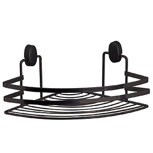 Etajera colt baie Cover Black, 1 polita, negru