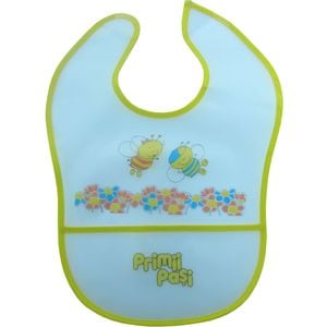 Baveta Transparenta Imprimata Cu Buzunar Si Velcro, Primii Pasi
