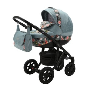 Carucior 3 in 1 Adamex Barletta FL4Flowers Collection, Aquamarine