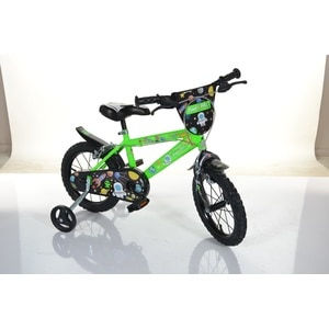 Bicicleta MTB 16" Cosmos verde fluorescent baieti