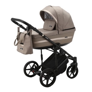Carucior 3 in 1 ADAMEX RIMINI ALU, TIP Collection, Linen & EcoLeather RY90, Falcon Brown