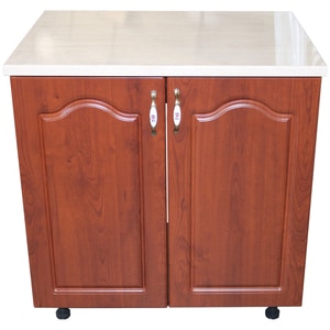 Masca chiuveta Zebra, MDF, blat Travertin, 80 x 60 x 85 cm, maro