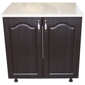 Masca chiuveta Zebra, MDF, blat Travertin, 80 x 60 x 85 cm, wenge