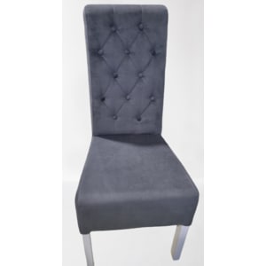 Scaun dining Glamy 4 ,47x43x100 cm , alb