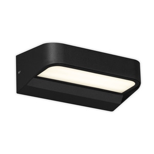 Aplica LED pentru exterior Briloner Leuchen Ahlen, 8W, 900 lumeni, lumina neutra (4000K), IP44, Negru
