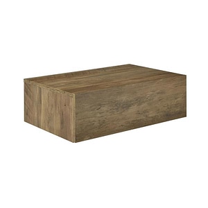 Noptiera montabila pe perete, un sertar, 46 x 30 x 15 cm, PAL,  aspect lemn stejar