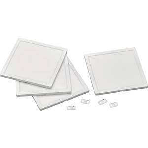 Kit 4 panouri luminoase modulare Extension Kit WOFI Germany, LED RGBW, Dimabile, 4 programe de schimbare a culorilor, fara kit de alimentare