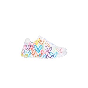 Pantofi Sport Skechers Uno Lite Spread The Love JR, Alb, 39
