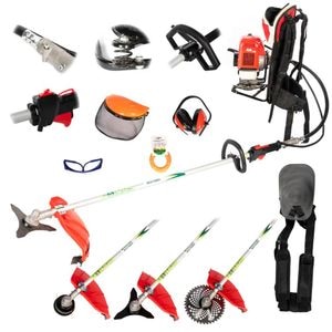 Motocositoare pe benzina tip rucsac, Micul Fermier BC430KF, 4.76CP, 90000 RPM, 8 accesorii incluse