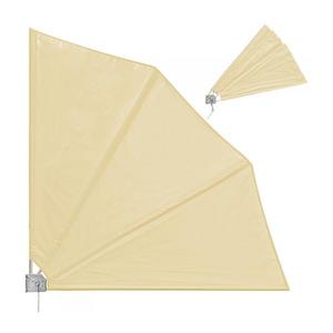 Paravan protectie balcon, Pliabil, Crem, 140 x 140 cm
