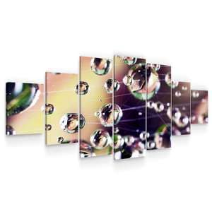 Set Tablou DualView Startonight Roua, 7 piese, luminos in intuneric, 100 x 240 cm