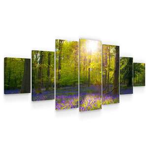 Set Tablou DualView Startonight Lumina in padure, 7 piese, luminos in intuneric, 100 x 240 cm
