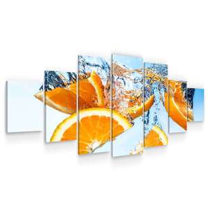 Set Tablou DualView Startonight Portocale, 7 piese, luminos in intuneric, 100 x 240 cm