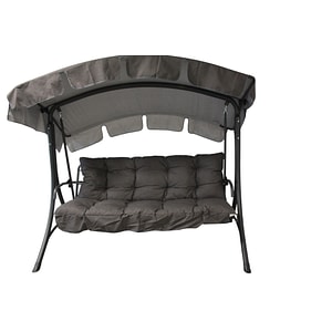 Balansoar de gradina cu functie pat, Diego, 208x126x173 cm, Structura otel, acoperis si perne incluse