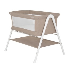 Patut nou nascut Moni Kalinihta cu saltea si protectie contra insectelor, 90x53 cm, Bej