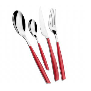 Set 24 tacamuri, Casa Bugatti - Glamour, GL3U-021S50, rosu